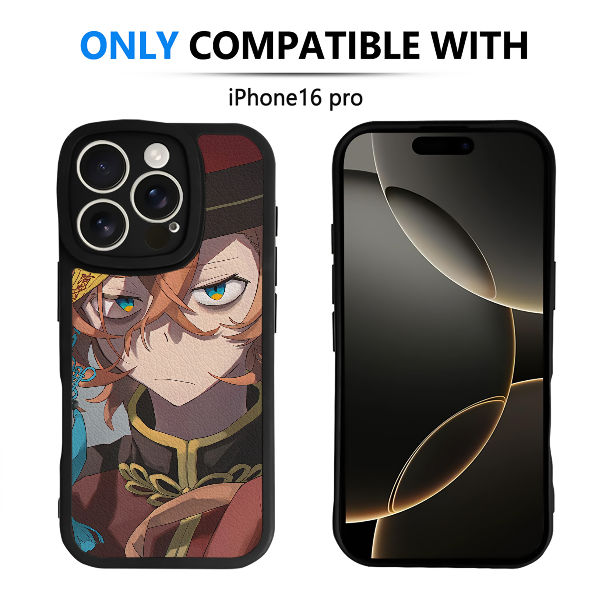 （画像用） 文豪ストレイドッグス Bungo Stray Dogs 【iPhone 16シリーズ対応】シリコンスマホケース（レザー調） 材質：シリコン